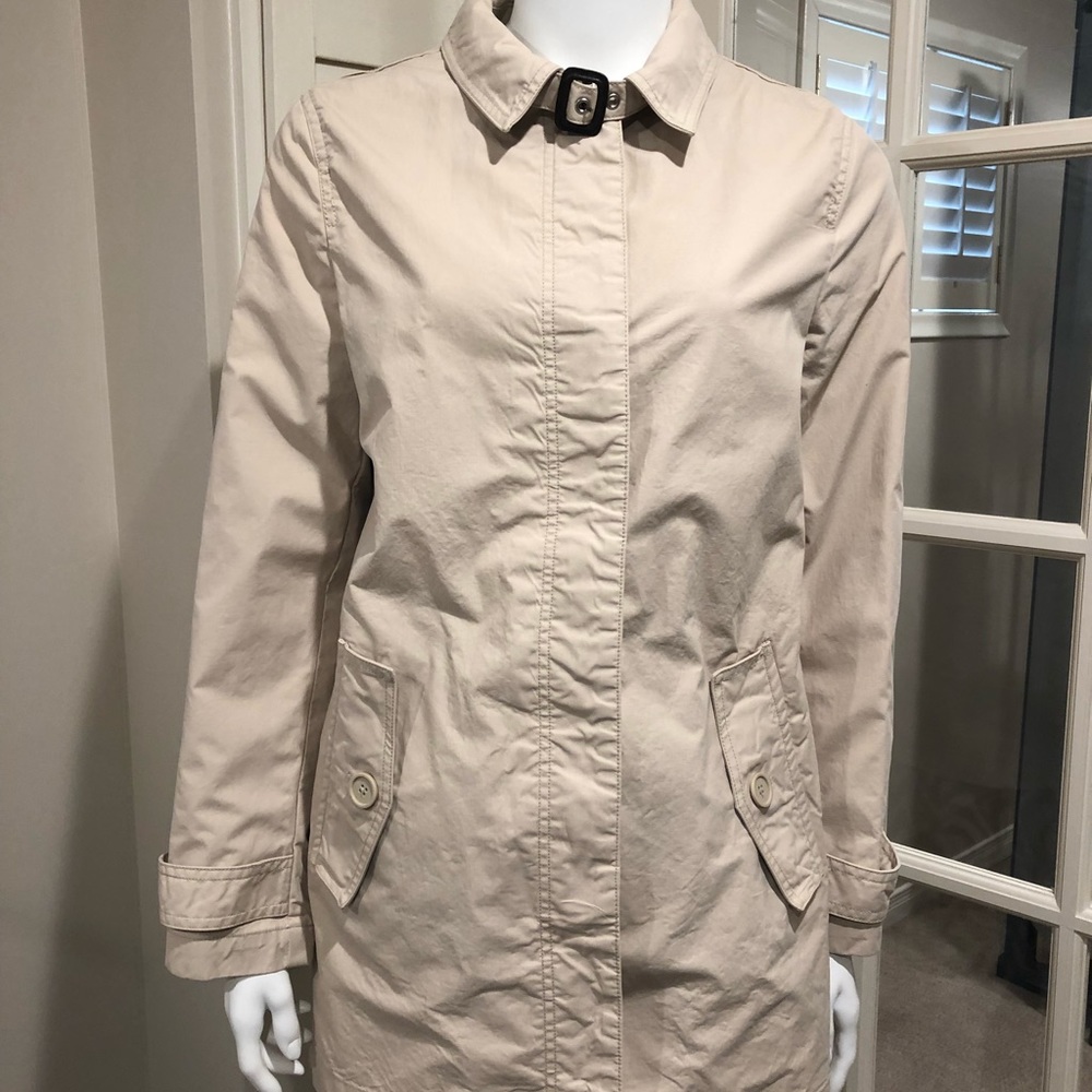 GAP Raincoat Jacket Macintosh Beige Size M